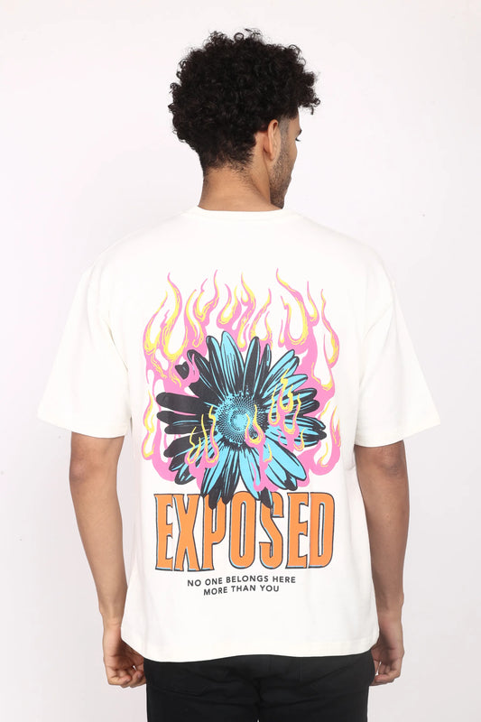 Jevoxx Signature Tee – Off-White with Orange Hit