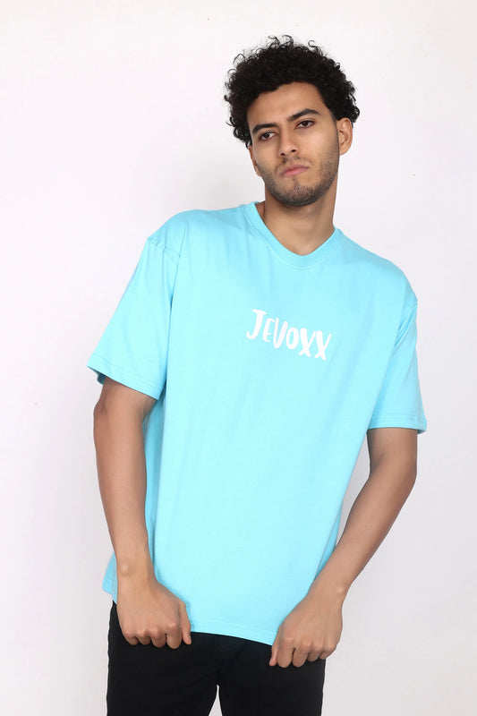 Jevoxx “Exposed” Oversized T-Shirt – Sky Blue