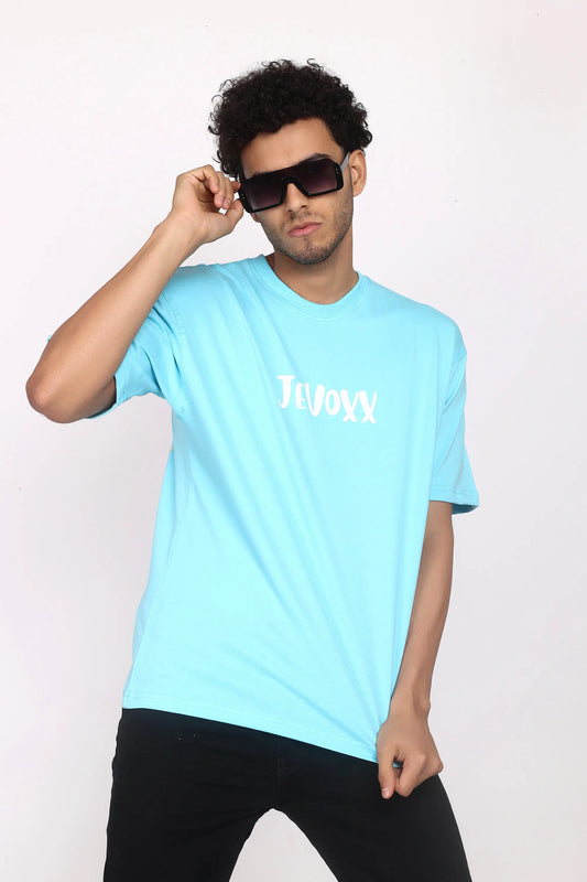 Jevoxx “Exposed” Oversized T-Shirt – Sky Blue