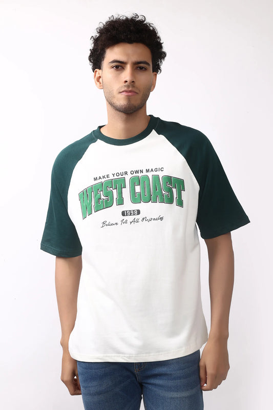 2 Premium Oversized West Coast Tees