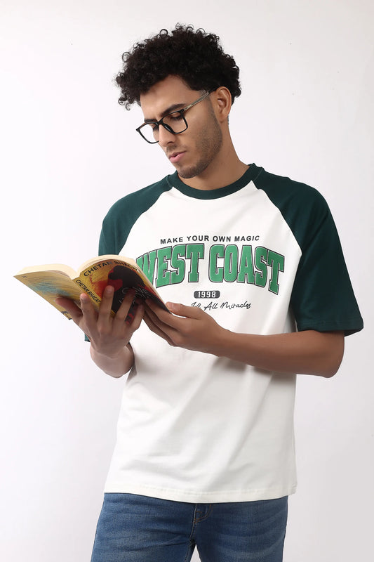 2 Premium Oversized West Coast Tees