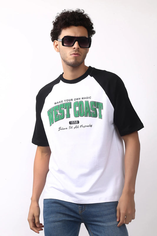 2 Premium Oversized West Coast Tees