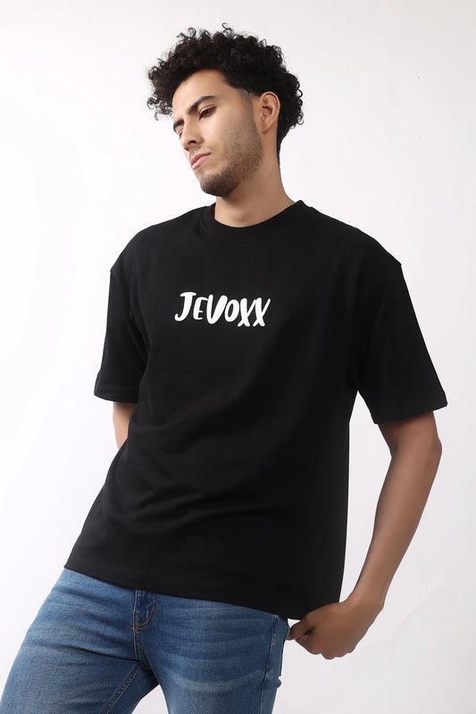 Jevoxx “Unleash The Dragon” Oversized T-Shirt – Black