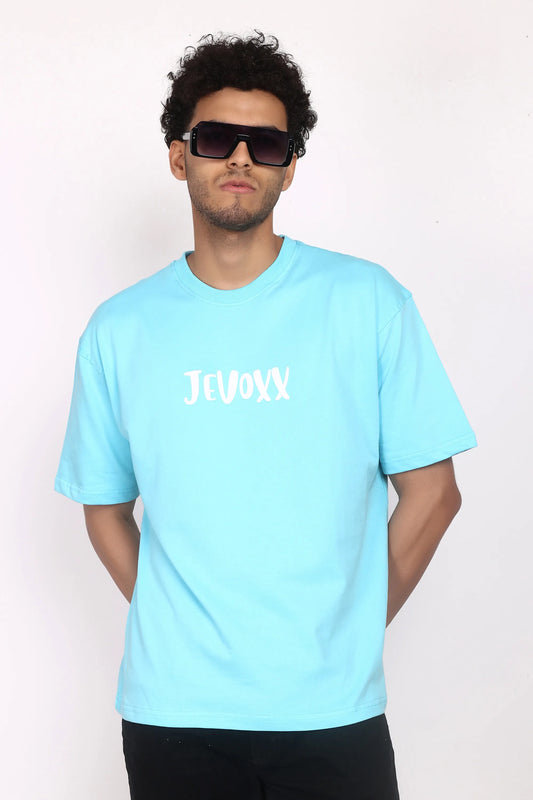Jevoxx “Exposed” Oversized T-Shirt – Sky Blue